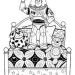 Buzz Lightyear in Action Coloring Page