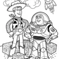 Buzz Lightyear and Woody Coloring Fun!