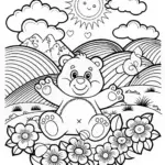 Happy Teddy Bear Coloring Fun