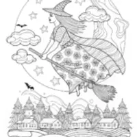 Celeste the Enchanting Witch’s Midnight Flight