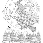 Celeste the Enchanting Witch’s Midnight Flight