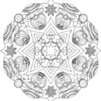 Celestial Mandala Dreams Coloring Page