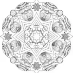 Celestial Mandala Dreams Coloring Page