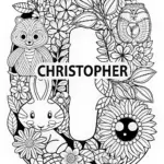 Chiistopher’s Animal Friends Coloring Page