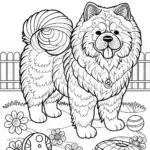 Chow Chow Charm: A Delightful Coloring Adventure