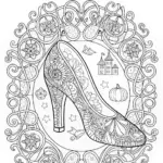 Cinderella’s Magical Shoe: A Royal Coloring Adventure