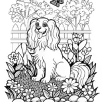 Cocker Spaniel Coloring Page