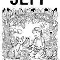 Coloring Fun with Jeff and Forest Friends