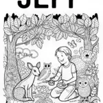 Coloring Fun with Jeff and Forest Friends