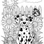 Dalmatian Dog Delight Coloring Page