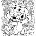 Stitch’s Adventure Fun Coloring Page