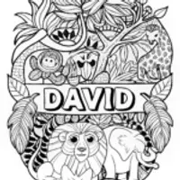 David’s Animal Kingdom Coloring Page