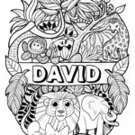 David’s Animal Kingdom Coloring Page