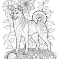 Loyal Akita: Ready to be Colored