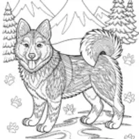 Detailed Alaskan Malamute