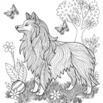 Heroic German Shepherd Coloring Page