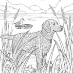 Loyal Labrador Coloring Page