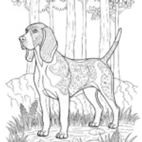 Coloring Page: Loyal Canine Friend