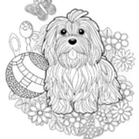 Adorable Puppy Coloring Page