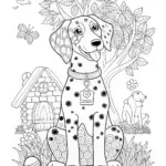 Dalmatian Dog Coloring Page