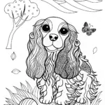 Cocker Spaniel Coloring Fun