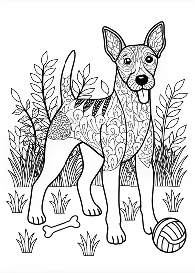 A coloring page of Scottish Terrier Coloring Fun