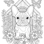 French Bulldog Adventure Coloring Page