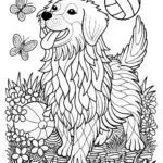 Golden Retriever Coloring Fun
