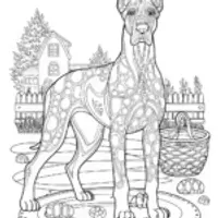 Dog Portrait in Black and White