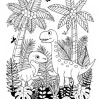 Dino Family Adventure in the Jungle