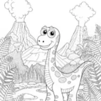 Tyrannosaurus Rex Adventure Coloring Page