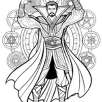 Doctor Strange: Master of the Mystic Arts Coloring Page