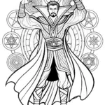 Doctor Strange: Master of the Mystic Arts Coloring Page
