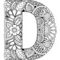 Doodle Delight with Letter D