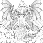 Dragon of the Mountains Coloring Page