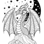Dragon Majesty Coloring Page