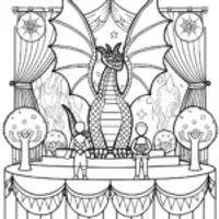 Majestic Dragon Awaiting Colors