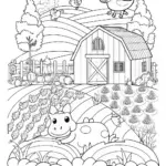 Mighty Dragon Overlooking the Valley Coloring Page