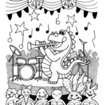 Majestic Dragon Coloring Page