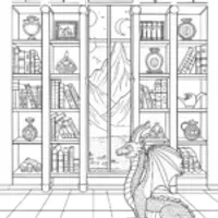 Dragon Guarding the Ancient Temple