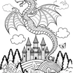 Majestic Dragon on the Mountain Top