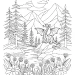 Mighty Dragon Roars from the Mountain Peak