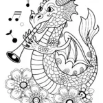 Dragon Playing Guitar