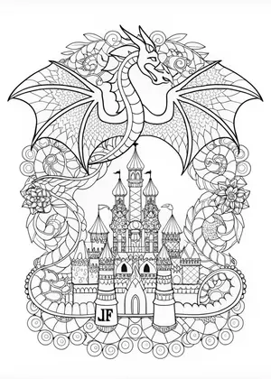 Dragon’s Castle Adventure coloring pages