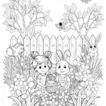 Easter Egg Hunt Adventure in the Garden with Friends