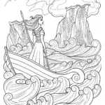 Elsa Walking on Water under a Full Moon