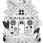 Mystical Feline Guardian Coloring Page