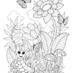 Enchanted Garden with Crawly Caterpillar