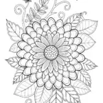 Dazzling Flower Blossom Coloring Page