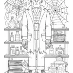 Frankenstein’s Monster Coloring Page